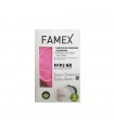 FAMEX Μάσκα Προστασίας FFP2 NR Ροζ, 10τμχ