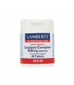 LAMBERTS Lactase Complex 350mg Συμπλήρωμα Φυσικής Λακτάσης για Μείωση των Συμπτωμάτων της Δυσανεξίας στη Λακτόζη, 60tabs